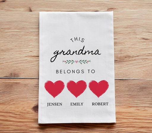 This Grandma Belongs To Tea Towel