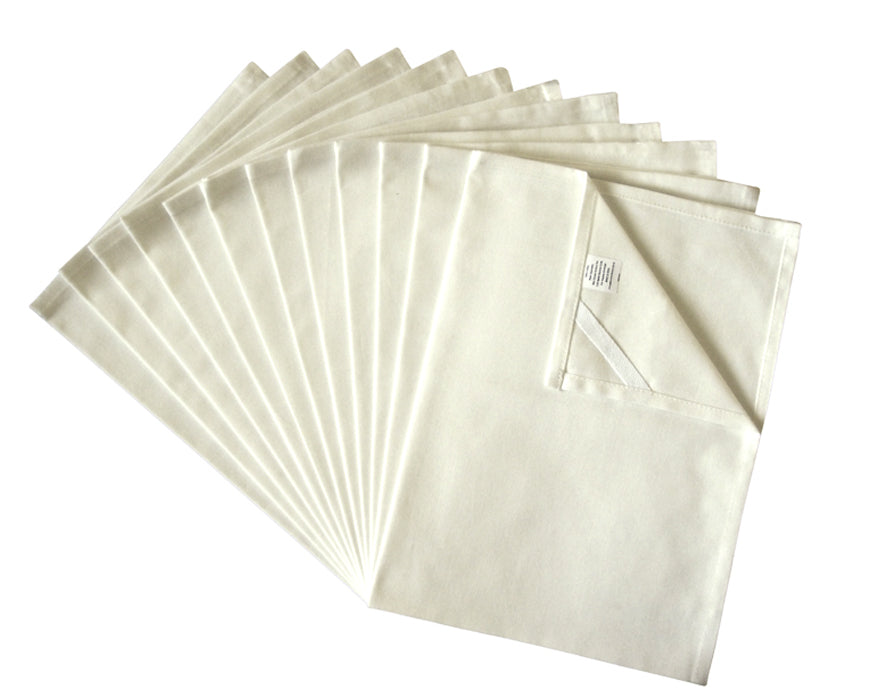 Unbleached Flour Sack Towels, Real Natural Tea Towels, Set of 12