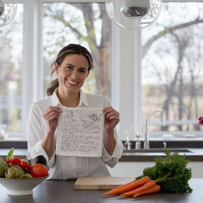 How to Print Handwritten Recipes on Tea Towels at Home