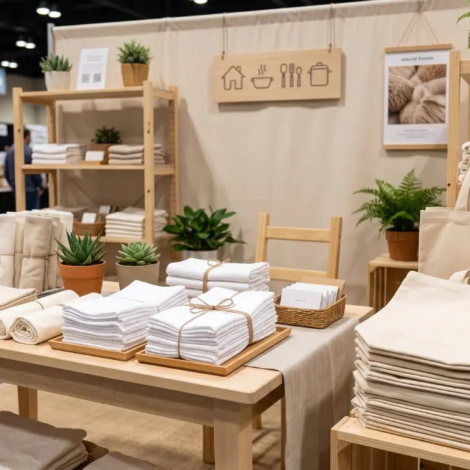 Trade Show Promotional Products: Canvas Tote Bags and Tea Towels That Actually Work