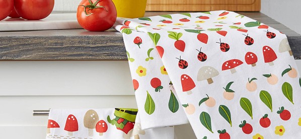 Funny Kitchen Towel Set of 4 – Vegetables