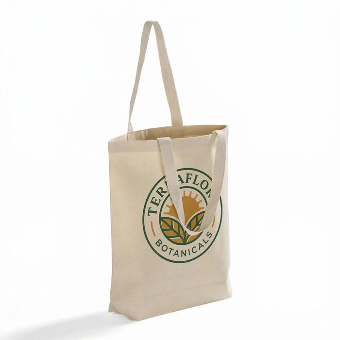 Custom Heavy Canvas Tote Bag — 12 oz Gusset, Screen Print & DTG