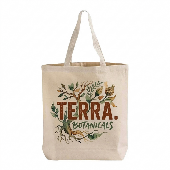 Custom Heavy Canvas Tote Bag — 12 oz Gusset, Screen Print & DTG