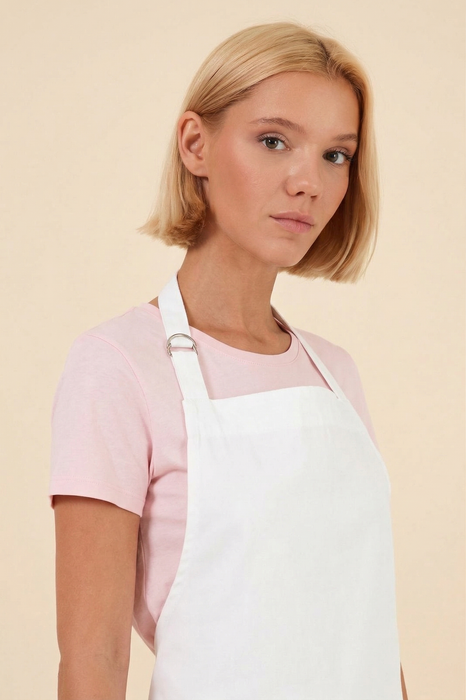 Plain White Blank Apron No Pocket — Wholesale for Screen Printing, DTG & Embroidery
