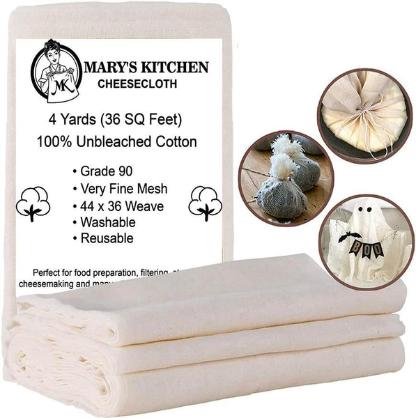 Cheese Cloth Bulk in Wholesale for Straining Grade 90 — Mary's Kitchen Towels