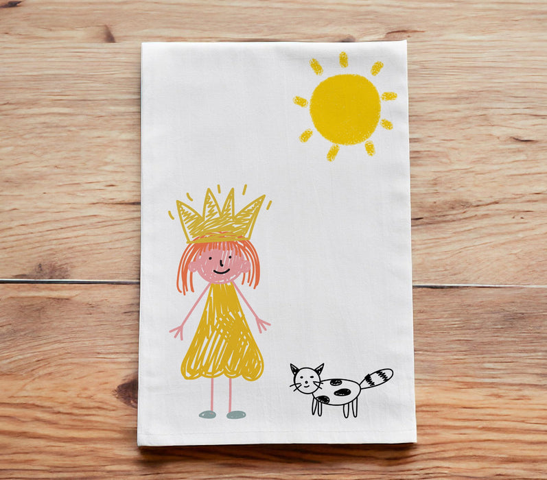 Your Child's Drawing Tea Towels, Your Child's Art Tea Towels