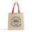 Custom Canvas Tote Bag with Colored Handles — Natural Body, 8 Handle Colors, Screen Print & DTG