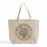 Custom Jumbo Canvas Tote Bag with Closure — 23×17×6, Hook & Loop, Screen Print & DTG