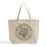 Custom Jumbo Canvas Tote Bag with Closure — 23×17×6, Hook & Loop, Screen Print & DTG