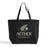 Custom Jumbo Canvas Tote Bag with Closure — 23×17×6, Hook & Loop, Screen Print & DTG