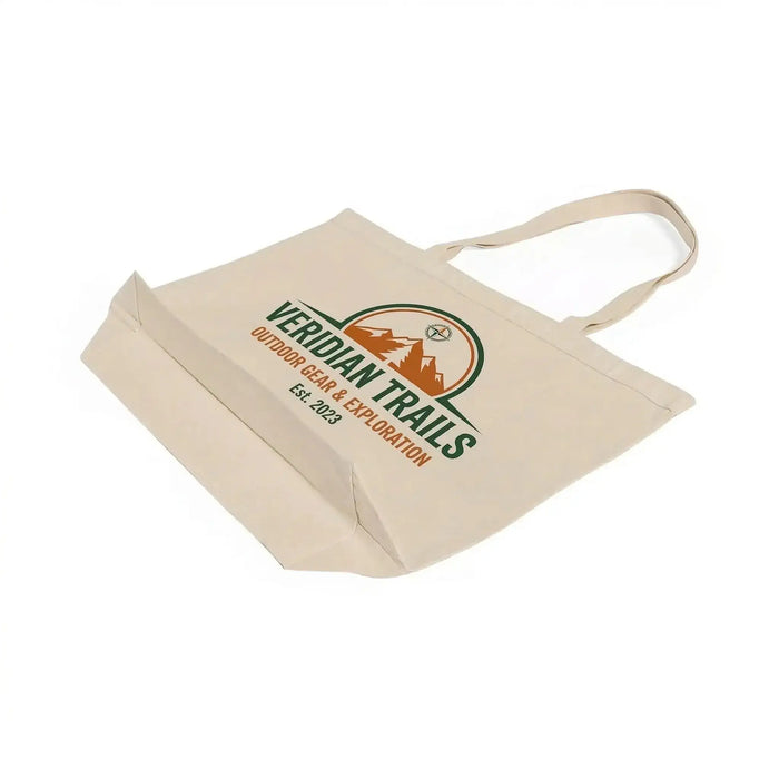 Custom Jumbo Canvas Tote Bag with Closure — 23×17×6, Hook & Loop, Screen Print & DTG