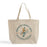 Custom Jumbo Canvas Tote Bag with Closure — 23×17×6, Hook & Loop, Screen Print & DTG