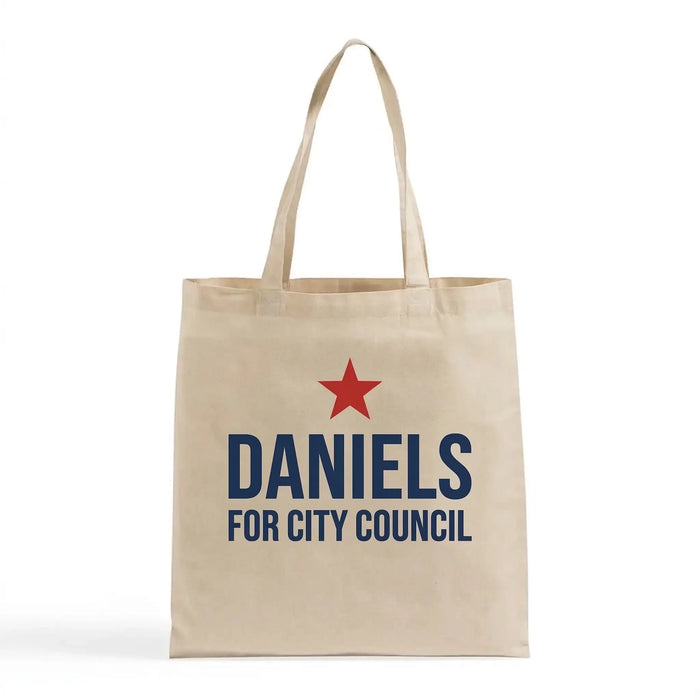 Custom Canvas Tote Bag — 6 oz Lightweight, Bulk Pricing, Screen Print & DTG