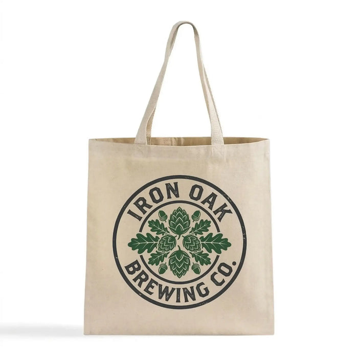 Custom Promotional Canvas Tote Bag — 12 oz, 15×16, Screen Print & DTG