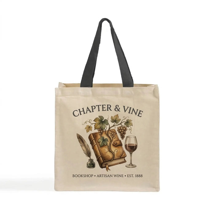 Custom Square Market Tote Bag — Premium 15×15×7 Canvas, Screen Print & DTG