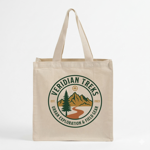Custom Square Market Tote Bag — Premium 15×15×7 Canvas, Screen Print & DTG