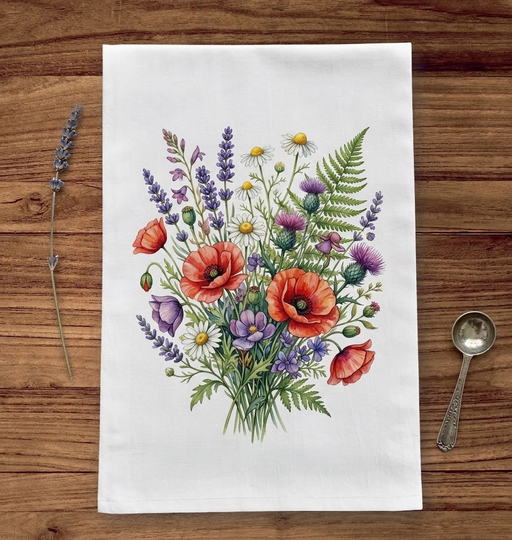 DTG Custom Printed Flour Sack Tea Towels — No Minimum Order