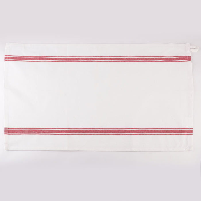 French Stripe Kitchen Towels – 100% Cotton, Set of 12 | 4 Colors