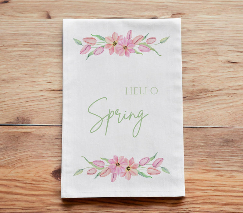 Hello Spring Tea Towels, Hello Spring Kitchen Towels