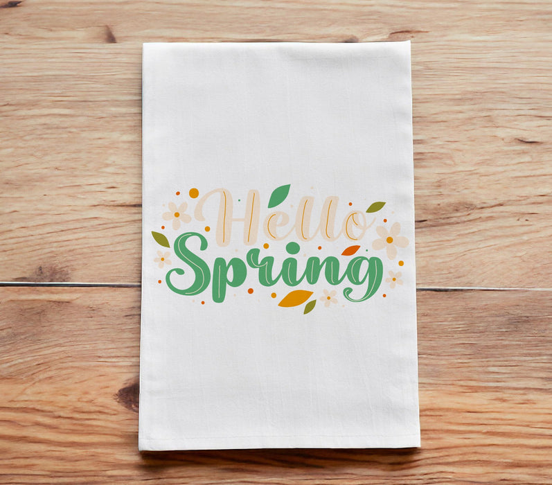 Hello Spring Tea Towels, Hello Spring Kitchen Towels