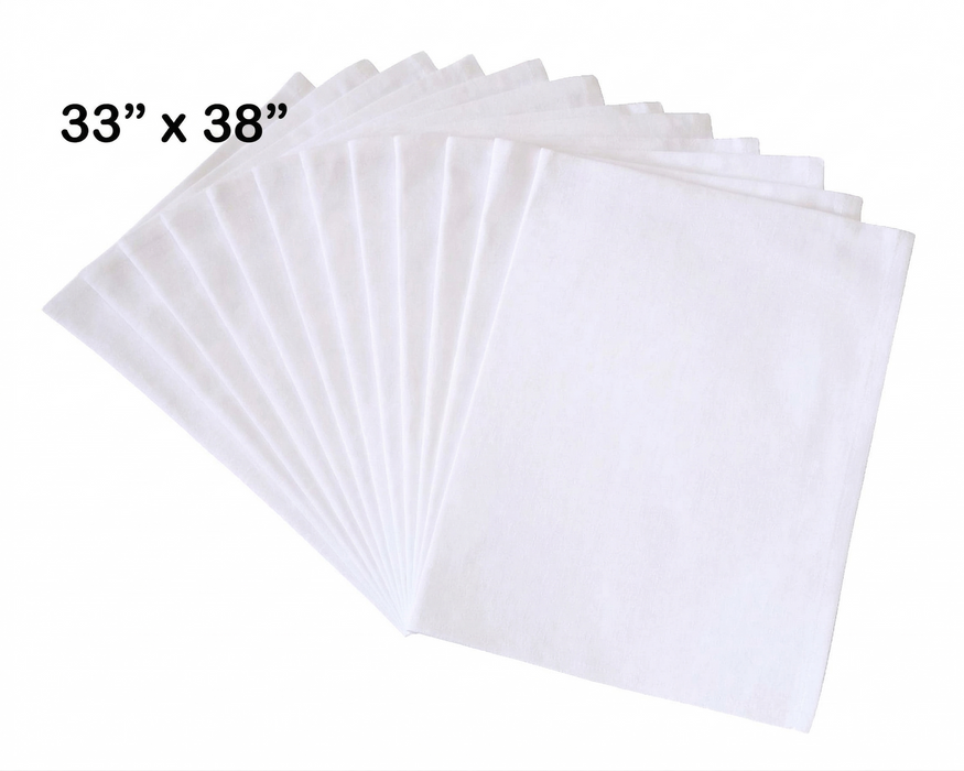 Wholesale Jumbo Flour Sack Towels Bulk — Blank 33″×38″, 100% Cotton