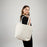 Large Recycled Canvas Tote Bag with Gusset — Blank Wholesale Eco Grocery Tote, GRS Certified, 20×15×5