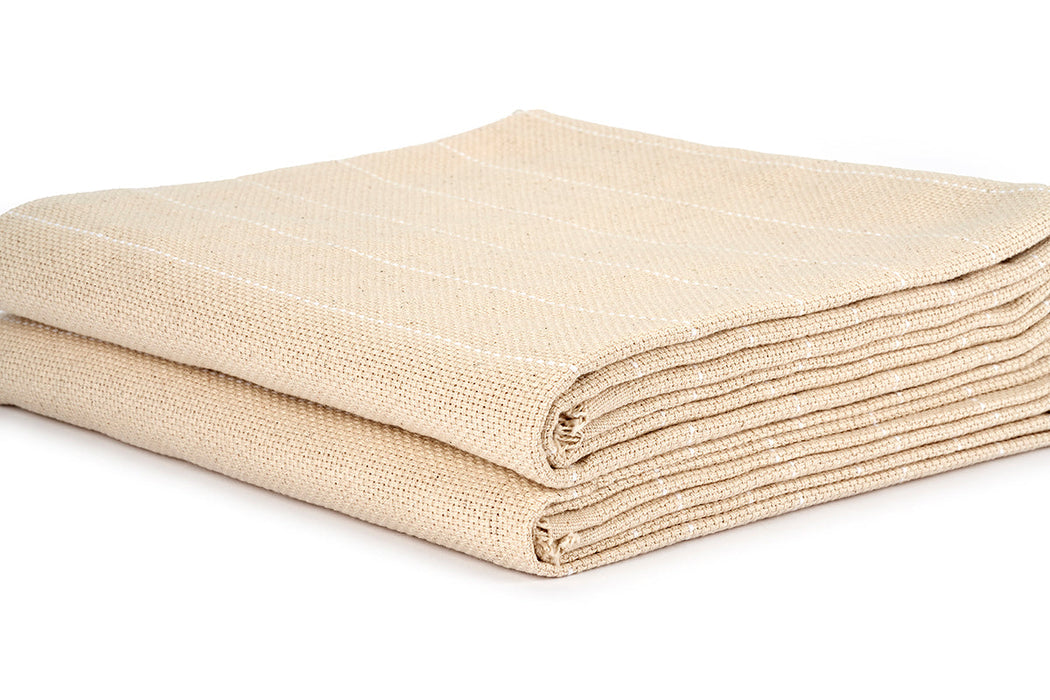 Monks Cloth, Punch Needle Fabric by the Yard, Large Overlocking Tufting Cloth with Marked Lines