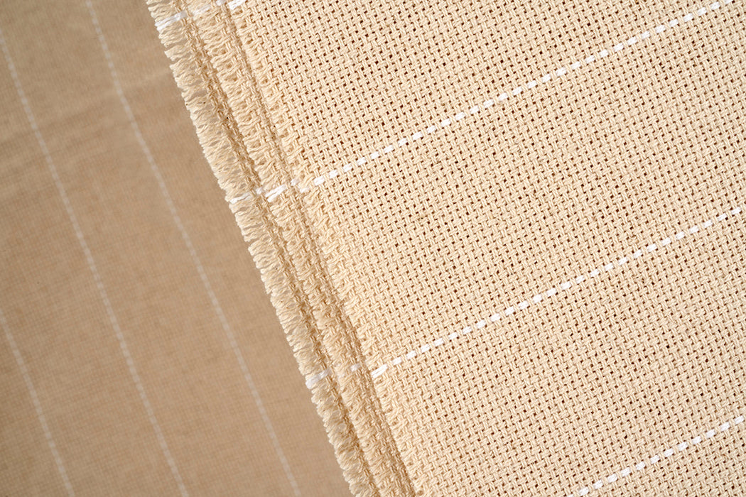 Monks Cloth, Punch Needle Fabric by the Yard, Large Overlocking Tufting Cloth with Marked Lines