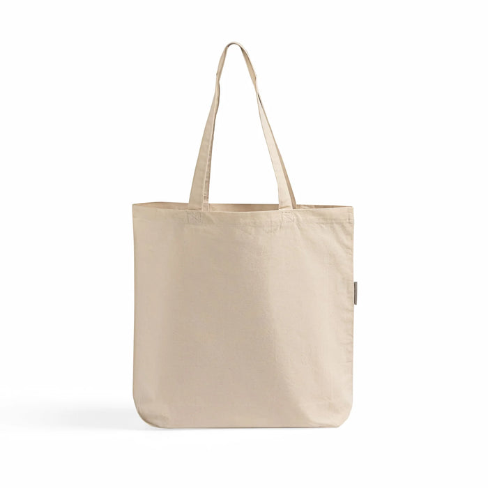 Organic Cotton Over-Shoulder Grocery Tote — GOTS Certified, 17×15×4