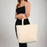 Organic Cotton Canvas Shopper Tote Bag — GOTS Certified, Heavy 10 oz, 18.5×14×4.5