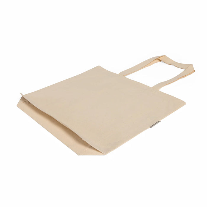 Organic Cotton Over-Shoulder Grocery Tote — GOTS Certified, 17×15×4
