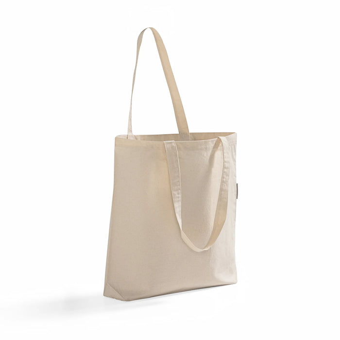 Organic Cotton Over-Shoulder Grocery Tote — GOTS Certified, 17×15×4