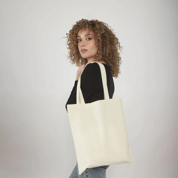 Organic Cotton Tote Bag — Blank Wholesale Certified Organic Tote, 15×16