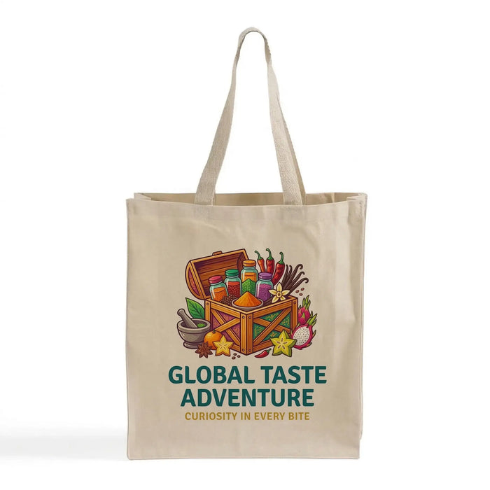 Custom Gusseted Canvas Tote Bag — Full Side & Bottom Gusset, Screen Print & DTG