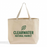 Custom Large Grocery Canvas Tote Bag — 12 oz, 20×15×5, Landscape Logo Printing