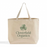 Custom Large Grocery Canvas Tote Bag — 12 oz, 20×15×5, Landscape Logo Printing