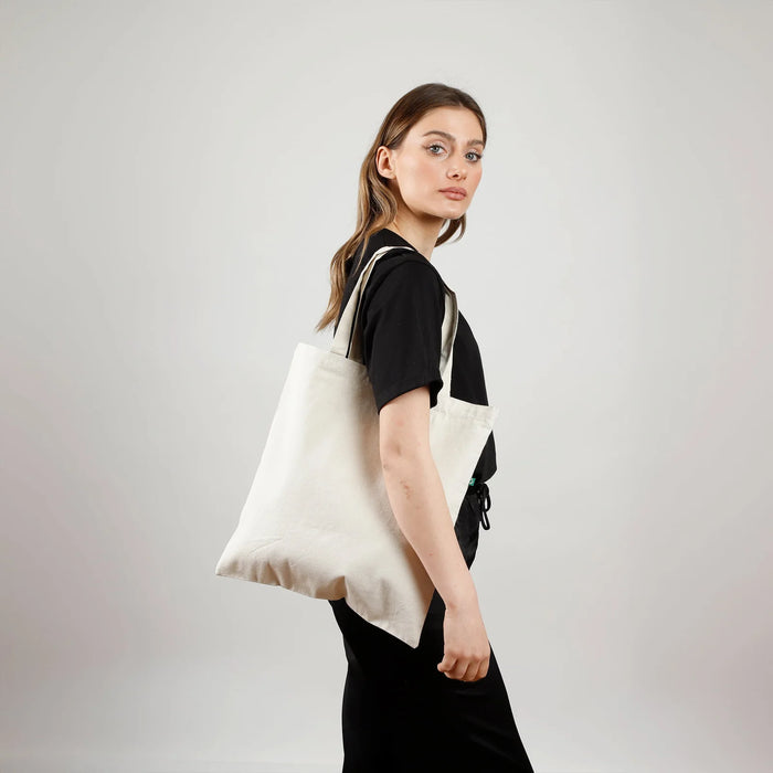 Recycled Canvas Tote Bag — Blank Wholesale Eco Tote, GRS Certified, 15×16