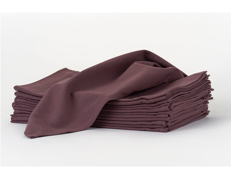 Rose Taupe Flour Sack Towels, Rose Taupe Tea Towels, Set of 12