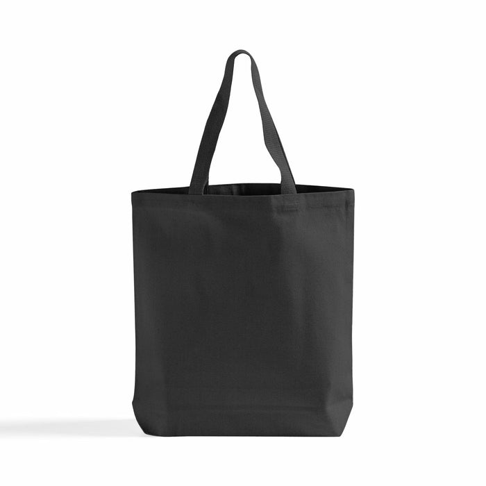 Heavy Canvas Tote Bag with Gusset — Blank Wholesale Promotional Tote, 15×16×3