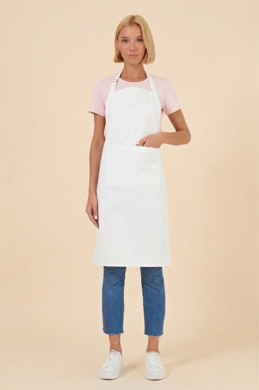 Blank Cotton Apron with Pocket — Wholesale for Screen Printing, DTG & Embroidery
