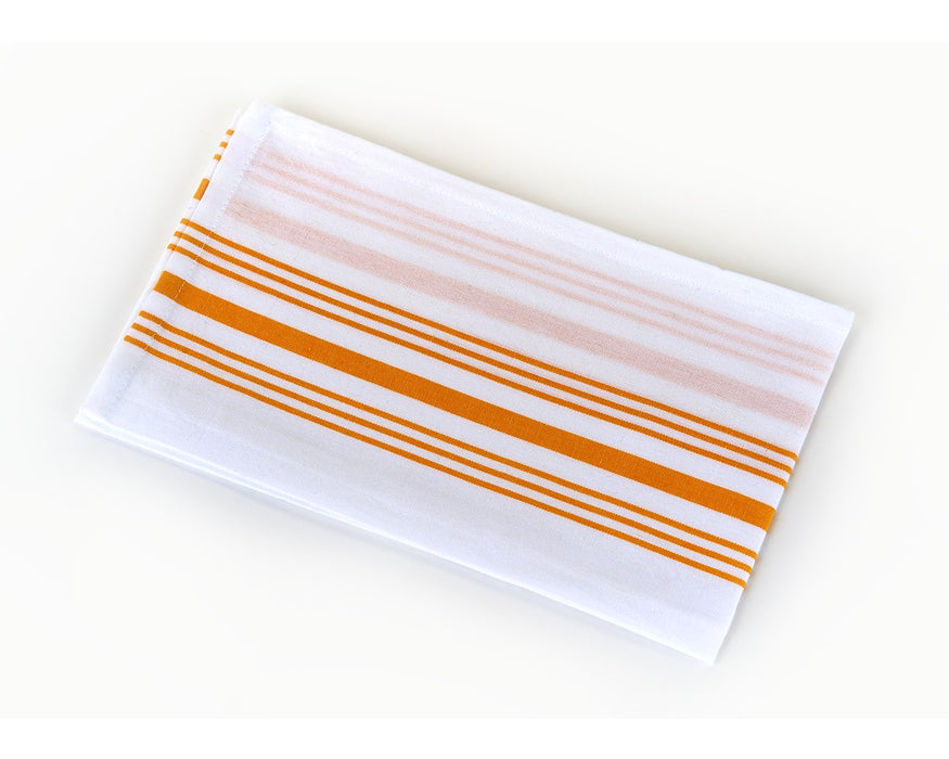 Cloth Napkins, Dinner Napkins, Striped Bistro Napkins, 100% Cotton, Multipurpose Restaurant Quality, Set of 12