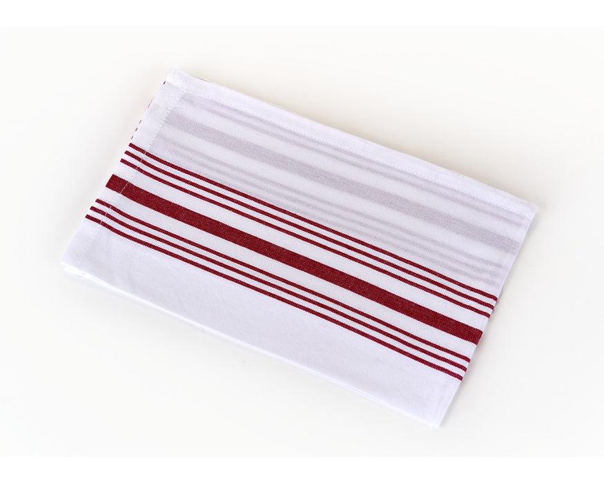 Cloth Napkins, Dinner Napkins, Striped Bistro Napkins, 100% Cotton, Multipurpose Restaurant Quality, Set of 12