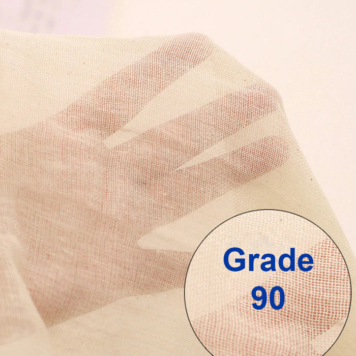 Fermentaholics Unbleached Grade 90 Cheesecloth | 1 Square Yard, Ultra Fine-mesh, Food-grade Cheesecloth | Cheese Cloth for Cooking, Straining Cheese