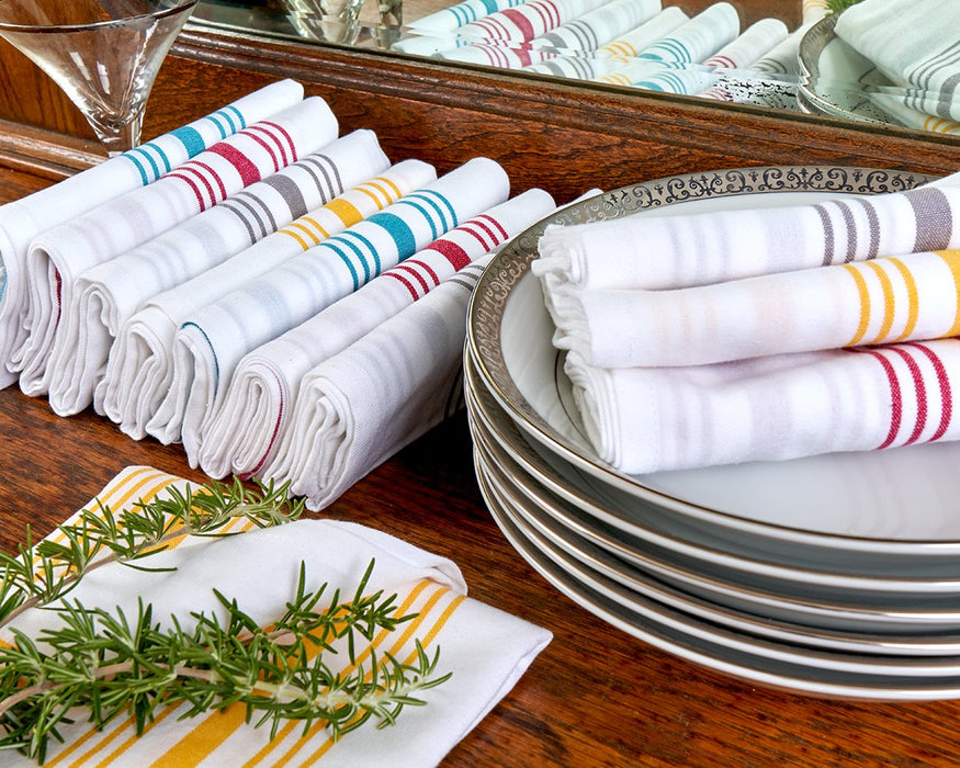 Striped Bistro Napkins  Buy Restaurant Napkins (Set of 12