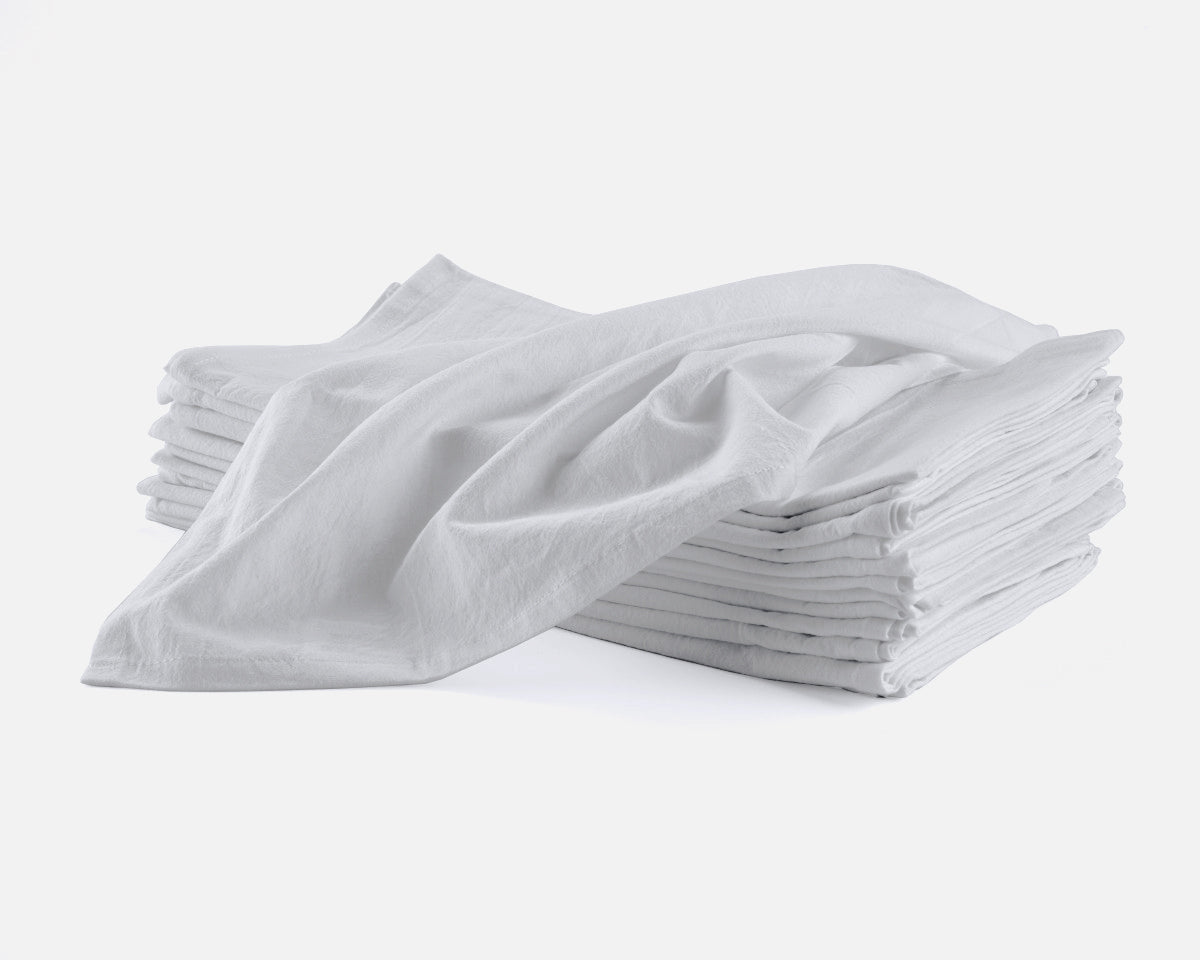 12-PK Flour Sack Towel,plain,blank Tea Towels,dish Cloths,kitchen Towel,dish  Towels White 27 X 27 100% Cotton Tea Towels All Sides Hemmed 