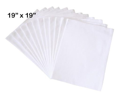 Flour Sack Napkins, Cloth Napkins, 19"x19", 100% Cotton, Set of 12