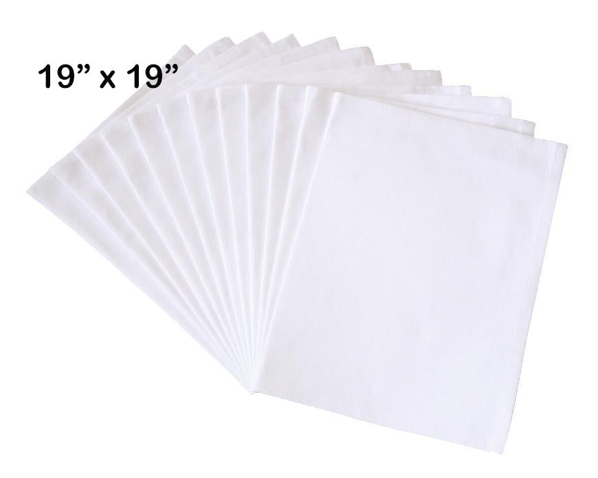Wholesale Flour Sack Napkins Bulk, 19"x19", 100% Cotton