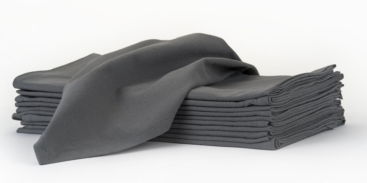 WOVEN KITCHEN TOWELS SET OF 4, Black-White, 18''x28''. – Chardin Home